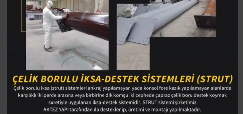 Çelik Borulu İksa (Strut) Sistemleri